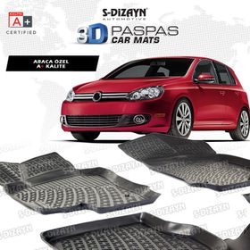 Volkswagen Golf 6 2009-2012 3D Havuzlu Paspas