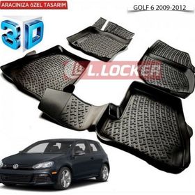 Volkswagen Golf 6 2009-2012 3D Havuzlu Paspas