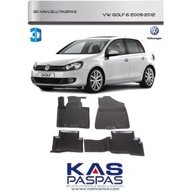Volkswagen Golf 6 2009-2012 3D Havuzlu Paspas