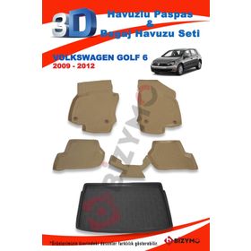 Volkswagen Golf 6 2009-2012 Bej Paspas ve Bagaj Havuzu