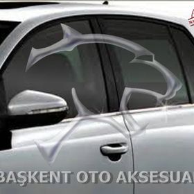 Volkswagen Golf 6 2009-2013 4 Parça Krom Cam Çıtası