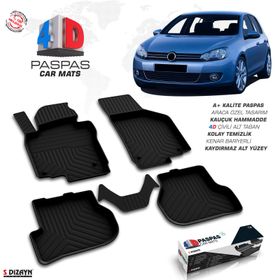 Volkswagen Golf 6 2010-2011 4D Havuzlu Oto Paspas