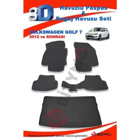 Volkswagen Golf 7 2012 ve Sonrası Paspas ve Bagaj Havuzu