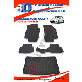 Volkswagen Golf 7 2012 ve Sonrası Paspas ve Bagaj Havuzu