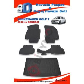 Volkswagen Golf 7 2012 ve Sonrası Paspas ve Bagaj Havuzu
