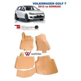 Volkswagen Golf 7 2013 3D Havuzlu Paspas