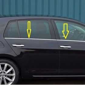 Volkswagen Golf 7 2013 Üzeri 4 Parça Krom Cam Çıtası