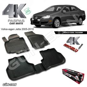 Volkswagen Jetta 2005-2010 4D Havuzlu Paspas