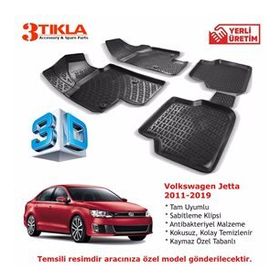 Volkswagen Jetta 2011-2019 3D Havuzlu Paspas
