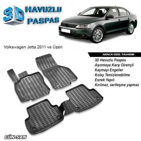 Volkswagen Jetta 2011 3D Havuzlu Paspas