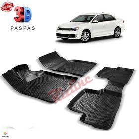 Volkswagen Jetta 2011-sonrası Siyah 3D Havuzlu Paspas