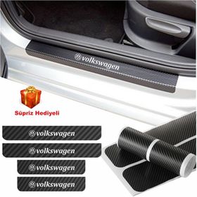 Volkswagen Jetta 4 Adet Karbon Kapı Eşiği Sticker