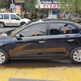 Volkswagen Jetta 6 2011 Üzeri Krom Cam Çıtası
