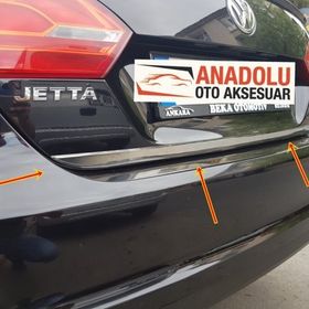 Volkswagen Jetta Formlu 2014 Üzeri Krom Bagaj Alt Çıtası