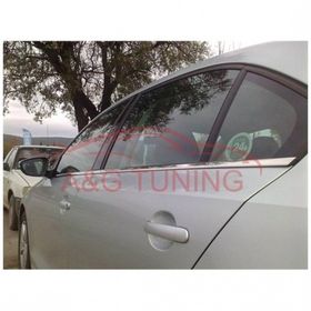 Volkswagen Jetta Tk 2011 Üzeri Paslanmaz Çelik 6 Parça Krom Cam Çıtası