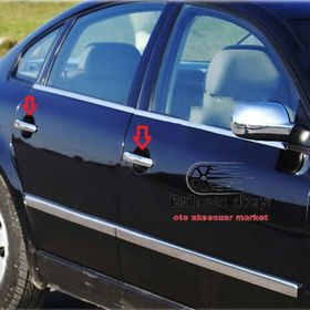 Volkswagen Passat 3b İçin 2000 2005 4 Kapı Krom Kapı Kolu
