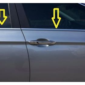 Volkswagen Passat 3c 2005-2011 4 Parça Krom Cam Çıtası