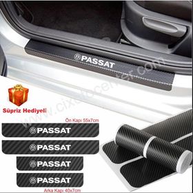 Volkswagen Passat 4 Adet Karbon Kapı Eşiği Sticker