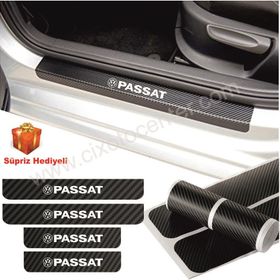 Volkswagen Passat 4 Adet Karbon Kapı Eşiği Sticker
