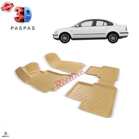 Volkswagen Passat B5 1997-2005 Bej 3D Havuzlu Paspas