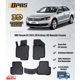 Volkswagen Passat B7 2011-2014 3D Havuzlu Paspas