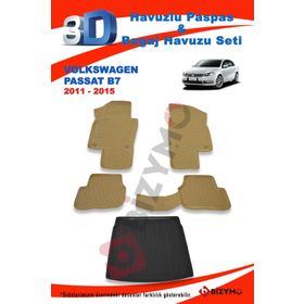 Volkswagen Passat B7 2011-2015 Bej Paspas ve Bagaj Havuzu