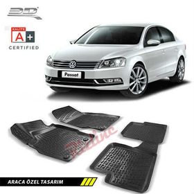 Volkswagen Passat B7 2014 3D Havuzlu Paspas