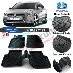 Volkswagen Passat B7 2015 3D Havuzlu Paspas