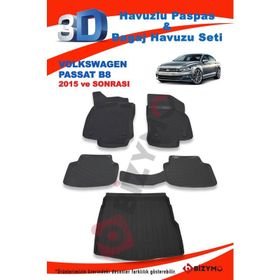 Volkswagen Passat B8 2015 Sonrası Paspas Ve Bagaj Havuzu