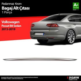 Volkswagen Passat B8 2015 Üzeri Krom Bagaj Alt Çıtası