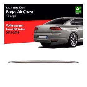 Volkswagen Passat B8 2015 Üzeri Krom Bagaj Alt Çıtası