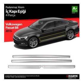 Volkswagen Passat B8 2015 Üzeri S-Dizayn 4 Parça Krom İç Kapı Eşiği