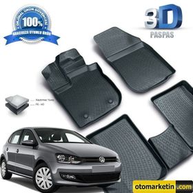 Volkswagen Polo 2009-2016 3D Havuzlu Paspas