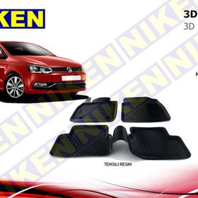 Volkswagen Polo 2009-2016 3D Havuzlu Paspas