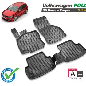 Volkswagen Polo 2010-2016 Arası Siyah 3D Havuzlu Paspas