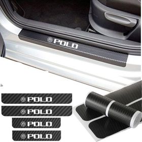 Volkswagen Polo 4 Adet Karbon Kapı Eşiği Sticker