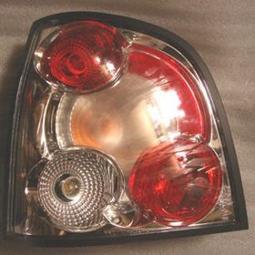 Volkswagen Polo- 5- 2002-2005 Modifiye Stop Sağ-Sol Set 2 Nikelajlı-Kırmızı-Beyaz Tyc Lambası