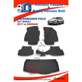 Volkswagen Polo Alt 2017 ve Sonrası Paspas ve Bagaj Havuzu