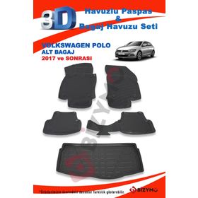 Volkswagen Polo Alt 2017 ve Sonrası Paspas ve Bagaj Havuzu