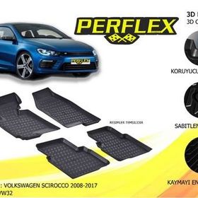 Volkswagen Scirocco 3D Havuzlu Paspas