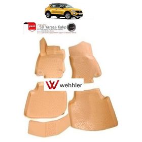 Volkswagen T-roc 3D Havuzlu Siyah Kauçuk Profesyonel Oto Paspas