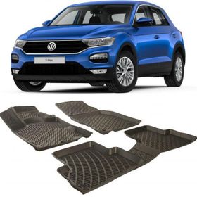 Volkswagen T-roc 3D Havuzlu Siyah Kauçuk Profesyonel Oto Paspas