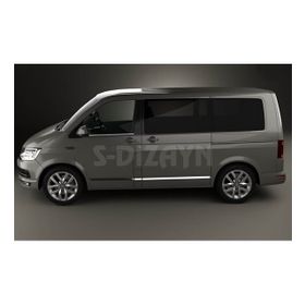 Volkswagen T6 Transporter 2015 Üzeri 2 Parça Krom Cam Çıtası