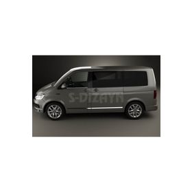 Volkswagen T6 Transporter 2015 Üzeri 2 Parça Krom Cam Çıtası