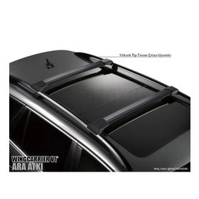 Volkswagen Tiguan 2007-2016 Siyah Wingcarrier Ara Atkı