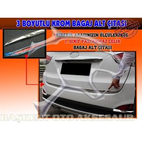 Volkswagen Tiguan 2016 Üzeri Krom Bagaj Alt Çıtası