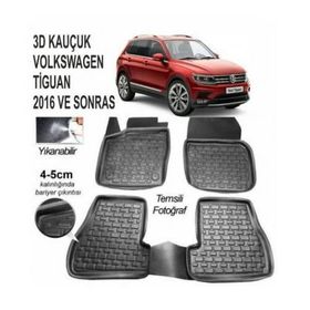 Volkswagen Tiguan 3D 2016-2017-2018 Havuzlu Paspas