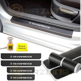 Volkswagen Transporter 4 Adet Karbon Kapı Eşiği Sticker