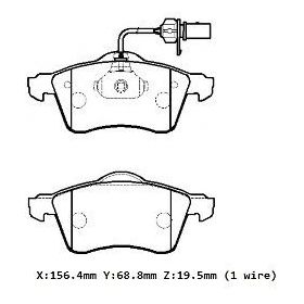 Volkswagen Transporter T4 1996/2001 1.9/2.0/2.4cc Düz Ön Fren Diski