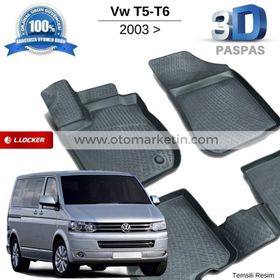 Volkswagen Transporter T5 3D Havuzlu Paspas